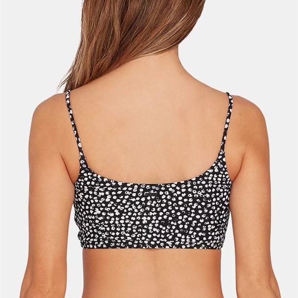 Volcom Black and White Ain’t Dot You Cheekin Bikini set sz Small - Picture 4 of 10